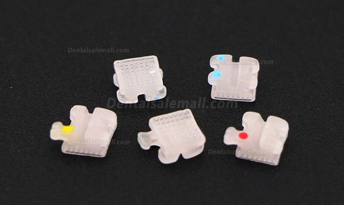 1Pack/20Pcs Dental Orthodontic Ceramic Brackets Braces Mini Roth 022 345 Hooks